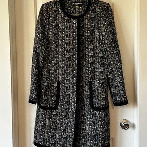 Karl Lagerfeld Black and White Tweed Jacket